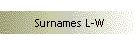 Surnames L-W